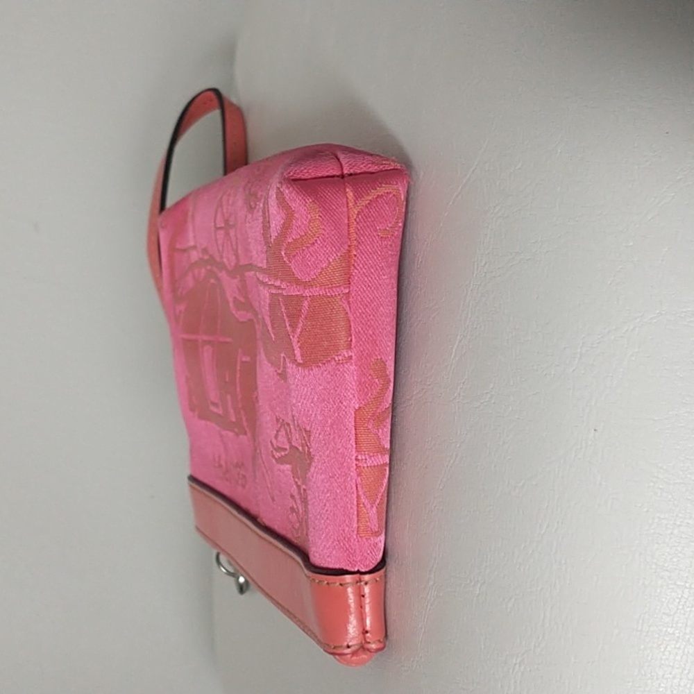 Coach Wristlet| Pink and Coral - Picture 7 of 9